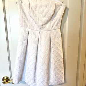 Chic White Strapless Dress